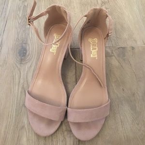 Brash blush pink heels
